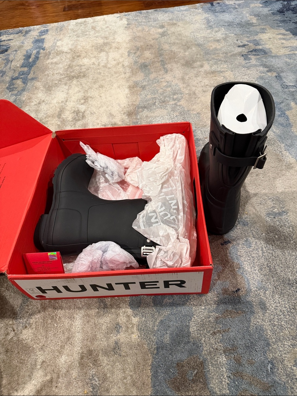 Hunter Women Original Short Back Adjustable Rain Boots - Picture 8 of 8